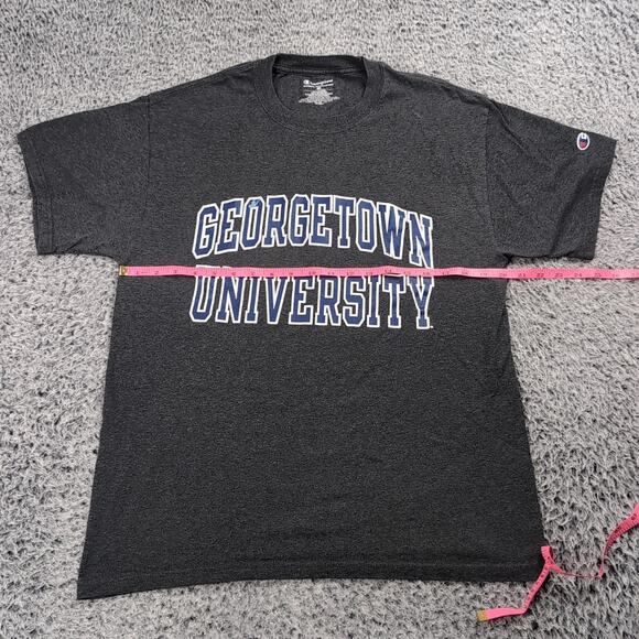 Georgetown University Hoyas Shirt Adult Medium Gray NCAA Champion Graphic Tee - Picture 3 of 6